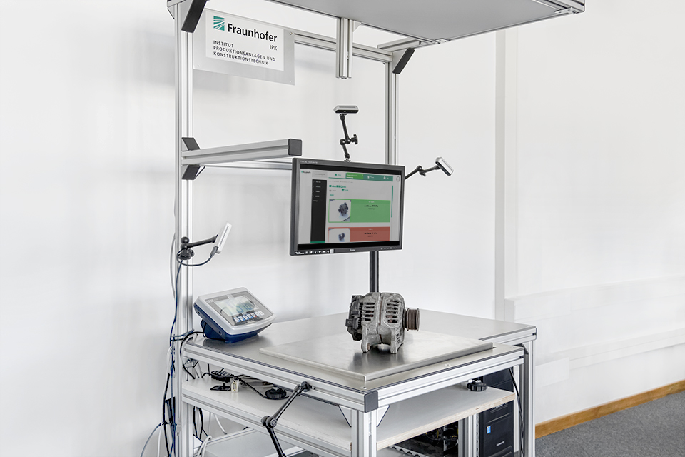 KI-unterstütztes Assistenzsystem zur teilautomatisierten Verlesung von gebrauchten Bauteilen