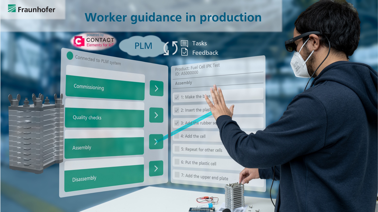 Extended Reality Assistenzsysteme unterstützen in der Produktion
