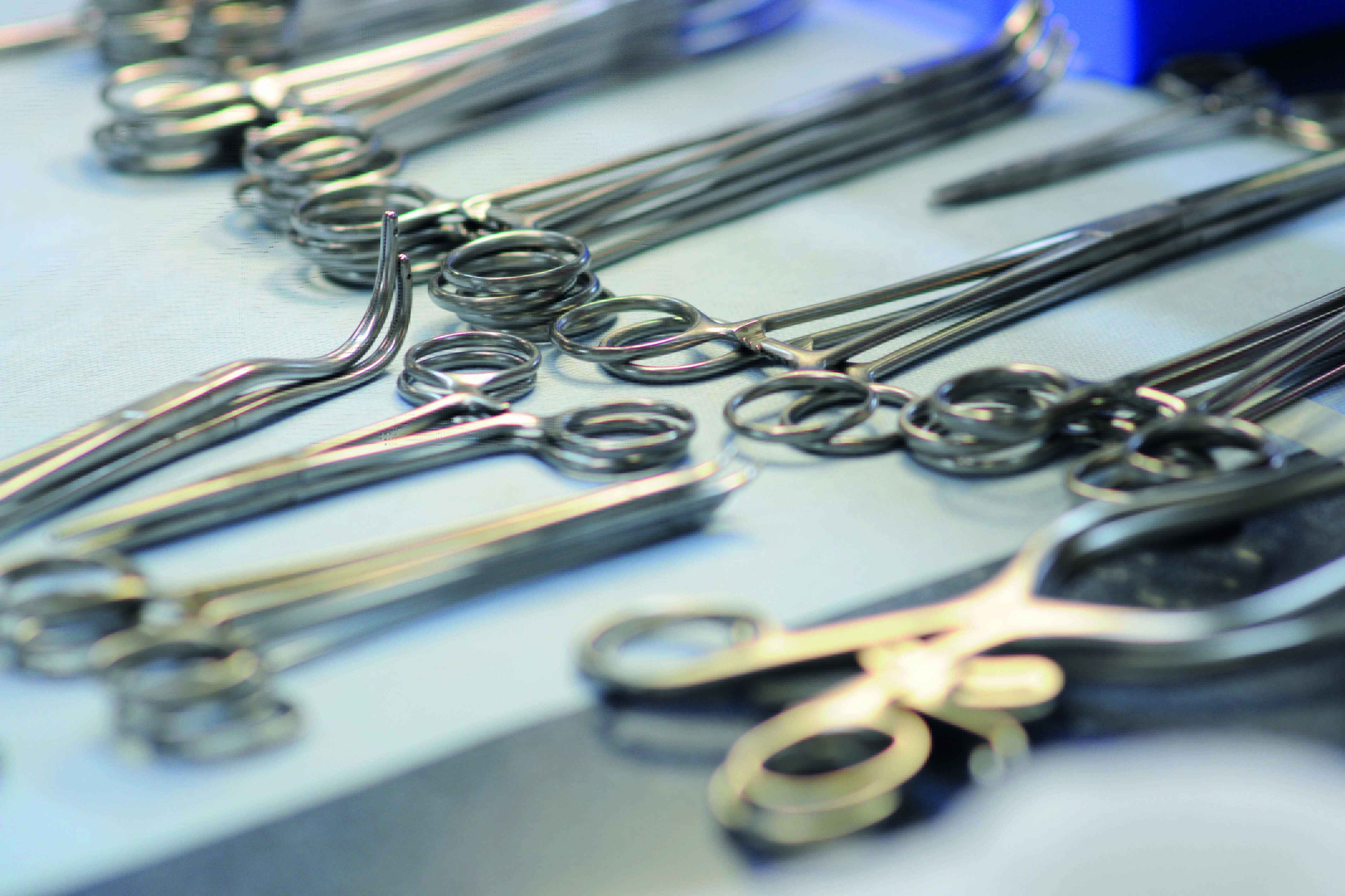 Used surgical instruments can also be quickly and precisely detected by the AI-supported assistance system.
